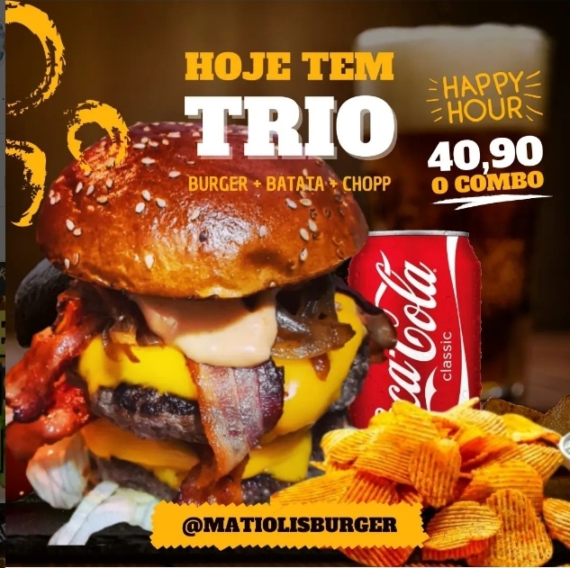 Matioli's Burger com desconto pra você no Clube de Descontos Sunway!